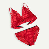 مجموعة حمالة صدر ساتان ساخنة